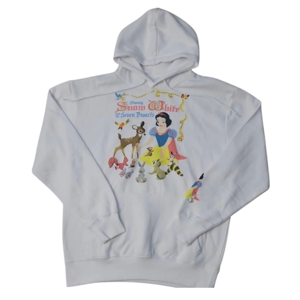 Disney White Snow White Hoodie Size S White (Bin 3)